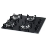 Cooktop 4 Bocas Fischer - Cooktop 4 Bocas Fischer a Gás - Mesa de Vidro - Bivolt - 1519-5713 - Preto