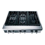 Cooktop 6 Bocas - Cooktop 6 Bocas Brastemp Gourmand Inox Semiprofissional 127V BDR90AR